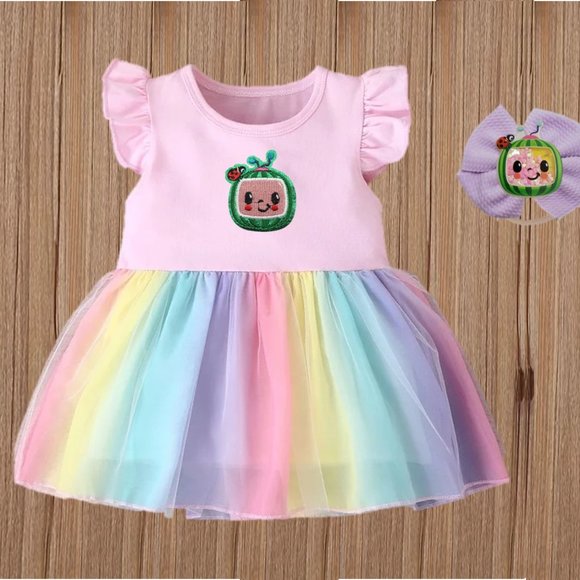 Dresses Pastel Rainbow Pink Dress Clothes Outfit First